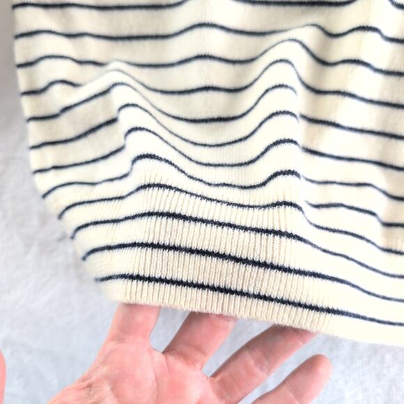 Joie Delbin Wool Cashmere Nautical Coastal Fisherman Sweater Women's Med - Picture 3 of 9